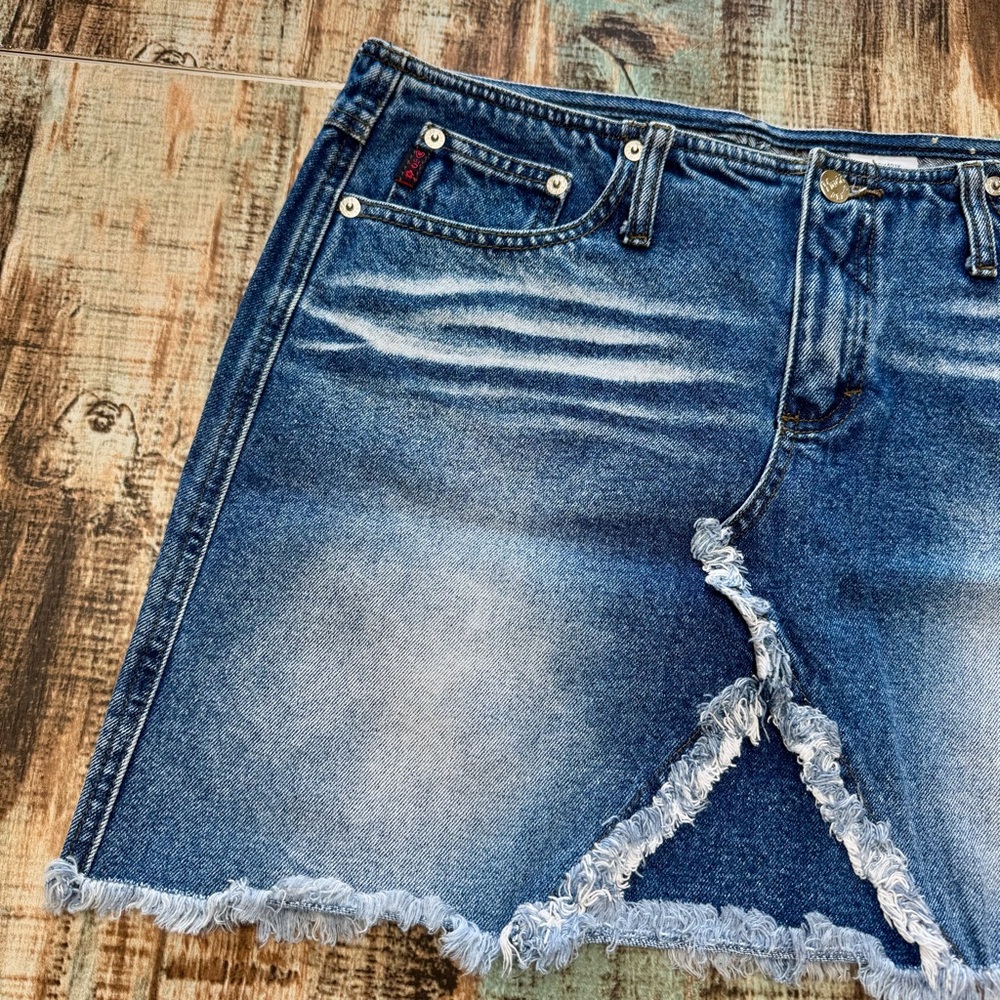 ☀️ $10 SALE | Women’s Juniors “MUDD” Jean Skirt | #H3 - Picture 3 of 12
